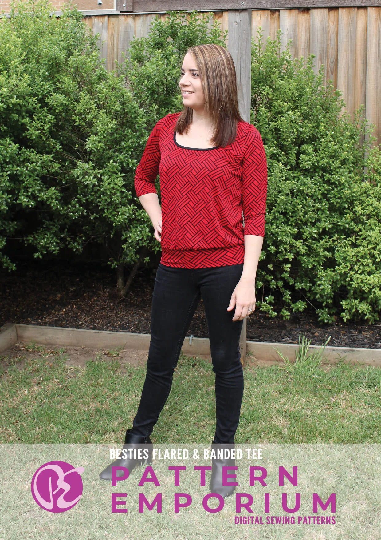 Besties Tee | Flared & Banded T-shirt Sewing Pattern