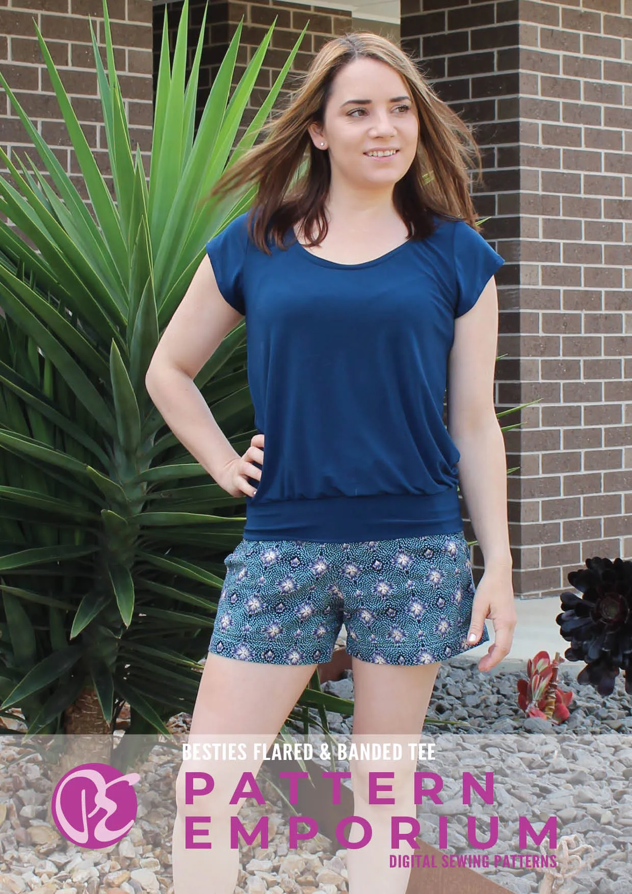 Besties Tee | Flared & Banded T-shirt Sewing Pattern