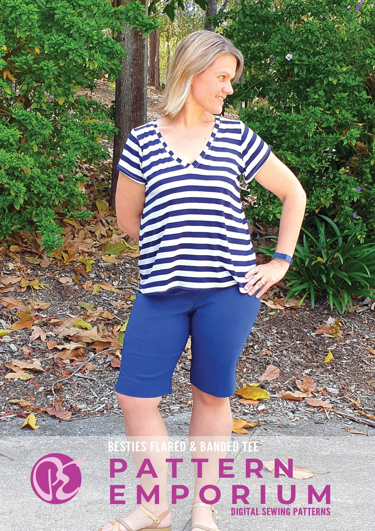 Besties Tee | Flared & Banded T-shirt Sewing Pattern