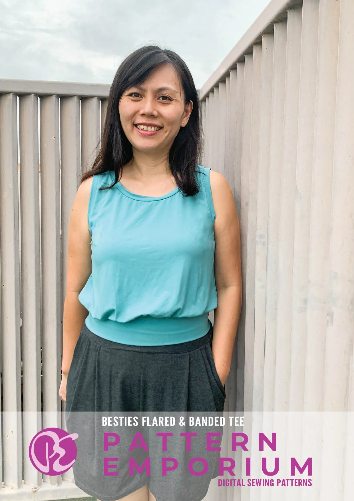 Besties Tee | Flared & Banded T-shirt Sewing Pattern