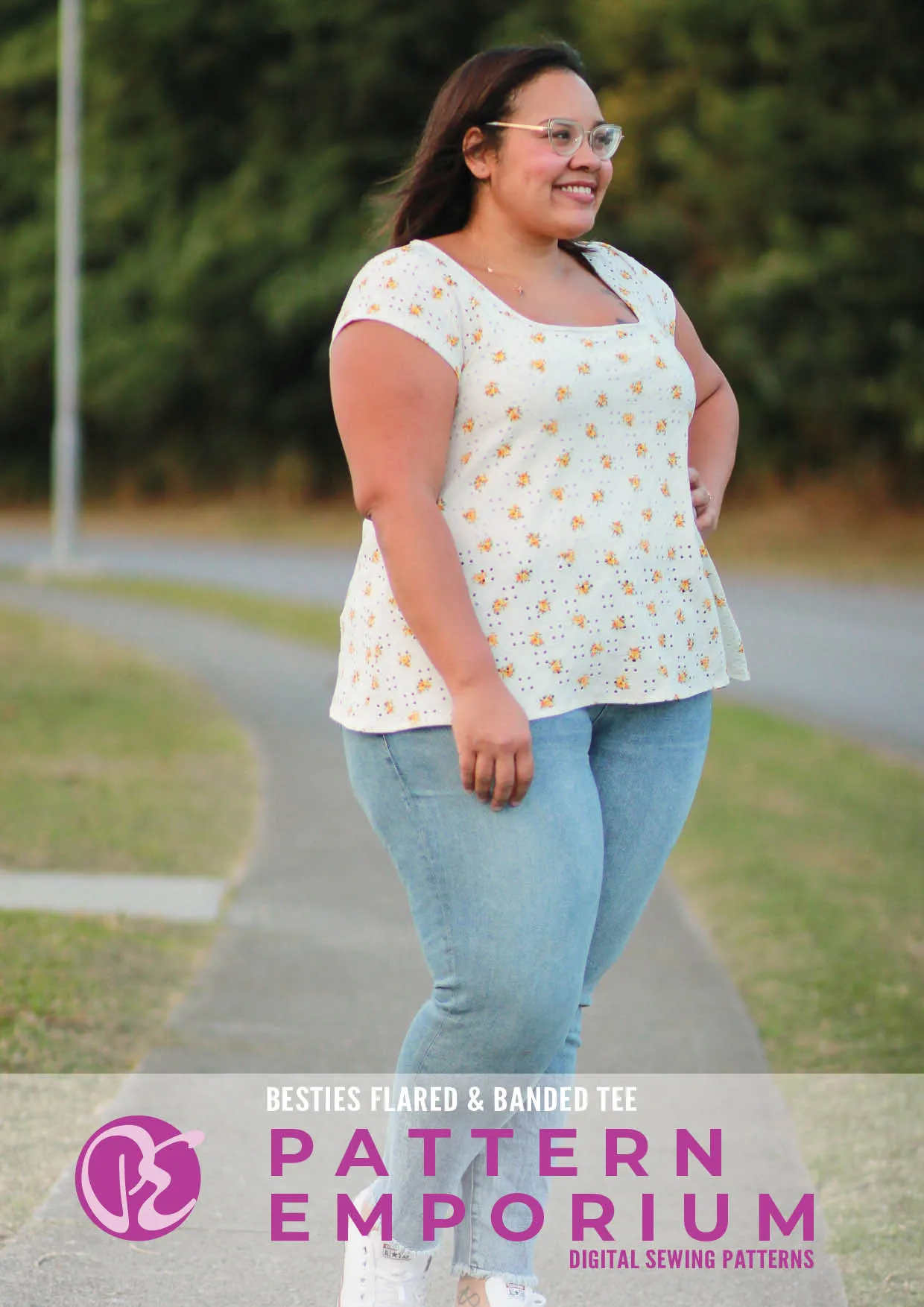 Besties Tee | Flared & Banded T-shirt Sewing Pattern