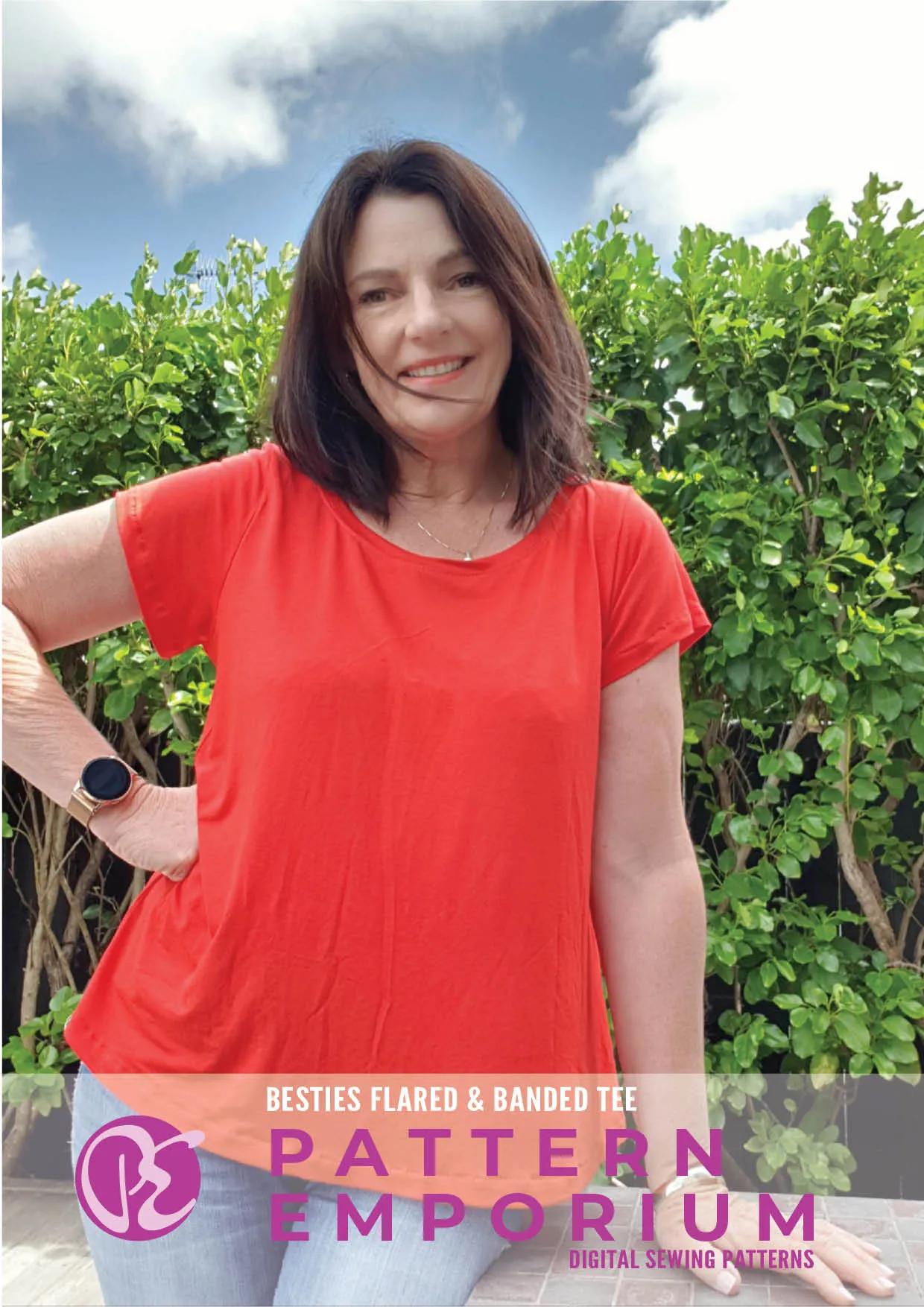 Besties Tee | Flared & Banded T-shirt Sewing Pattern