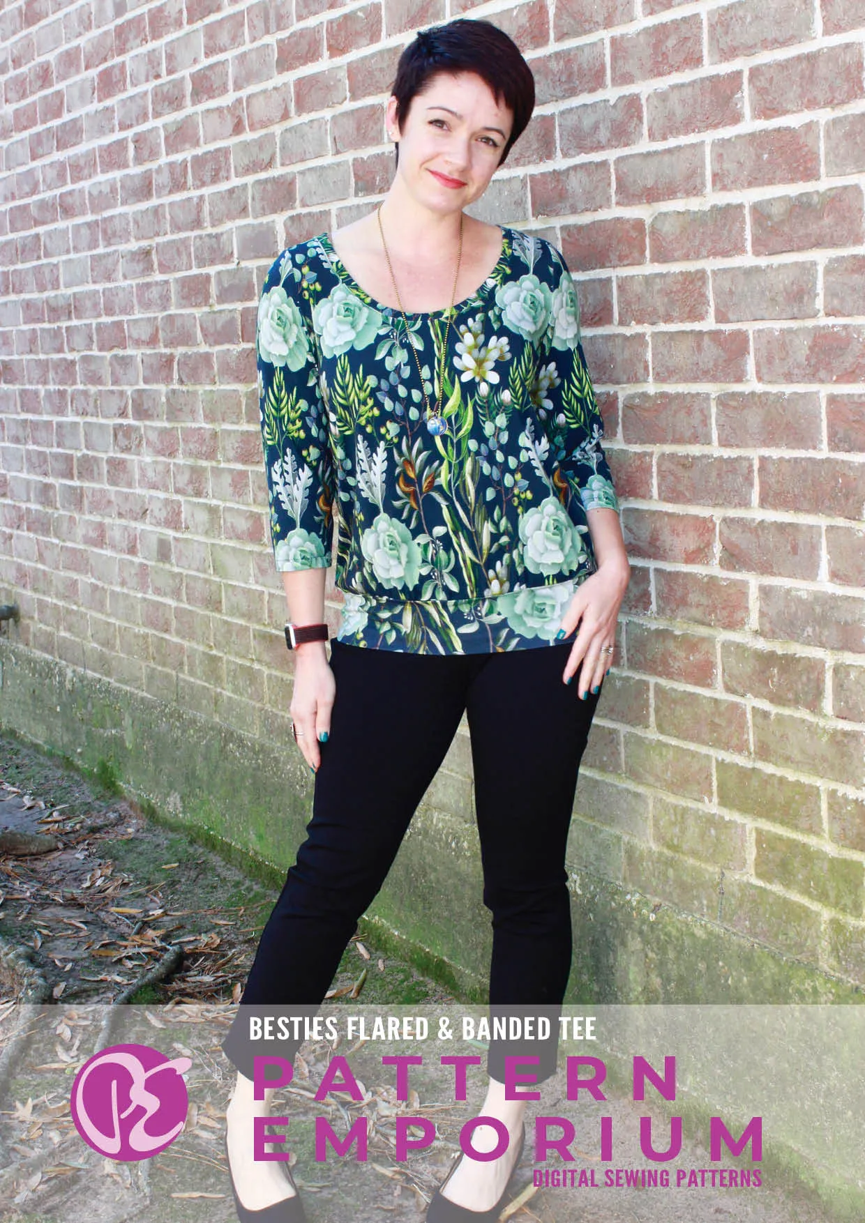 Besties Tee | Flared & Banded T-shirt Sewing Pattern