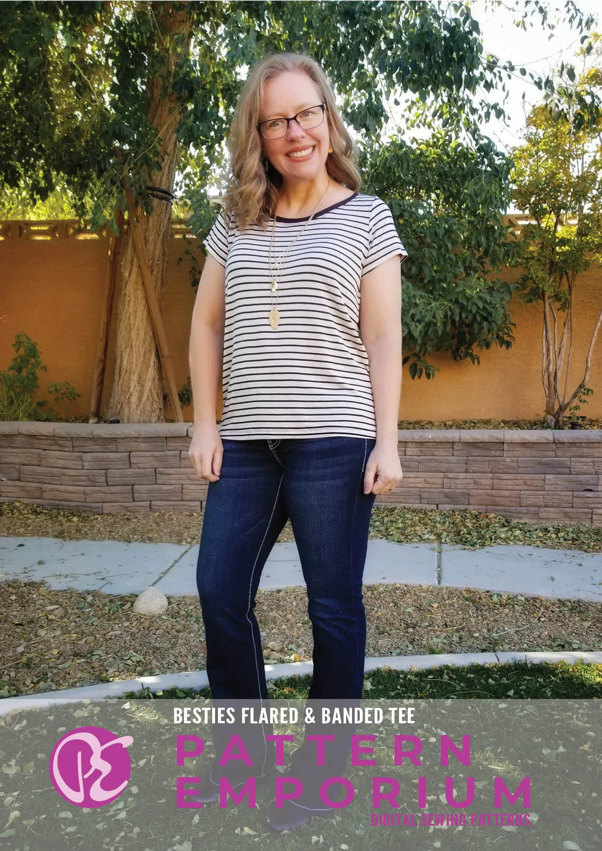 Besties Tee | Flared & Banded T-shirt Sewing Pattern