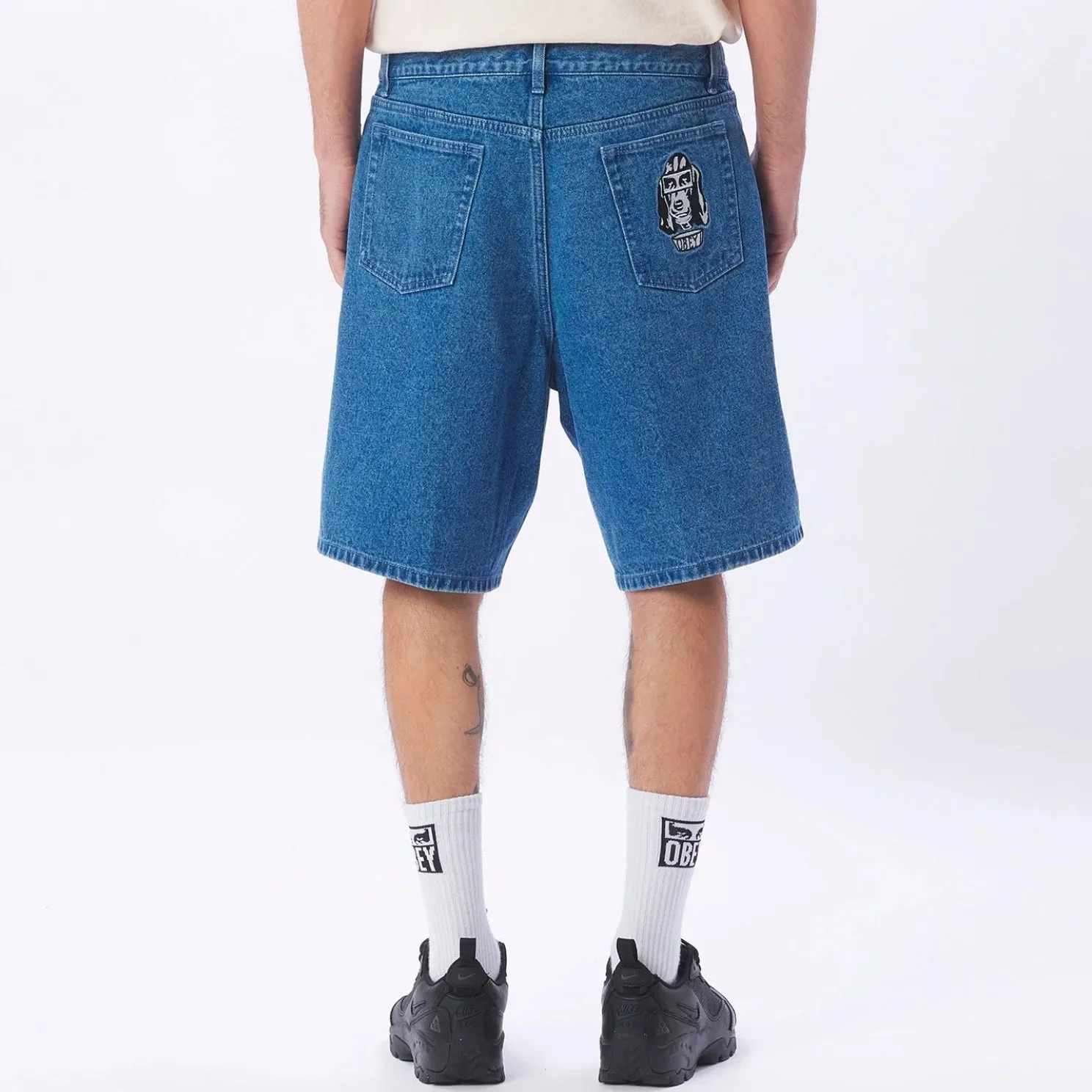 Bigwig Baggy Denim Short Light Indigo