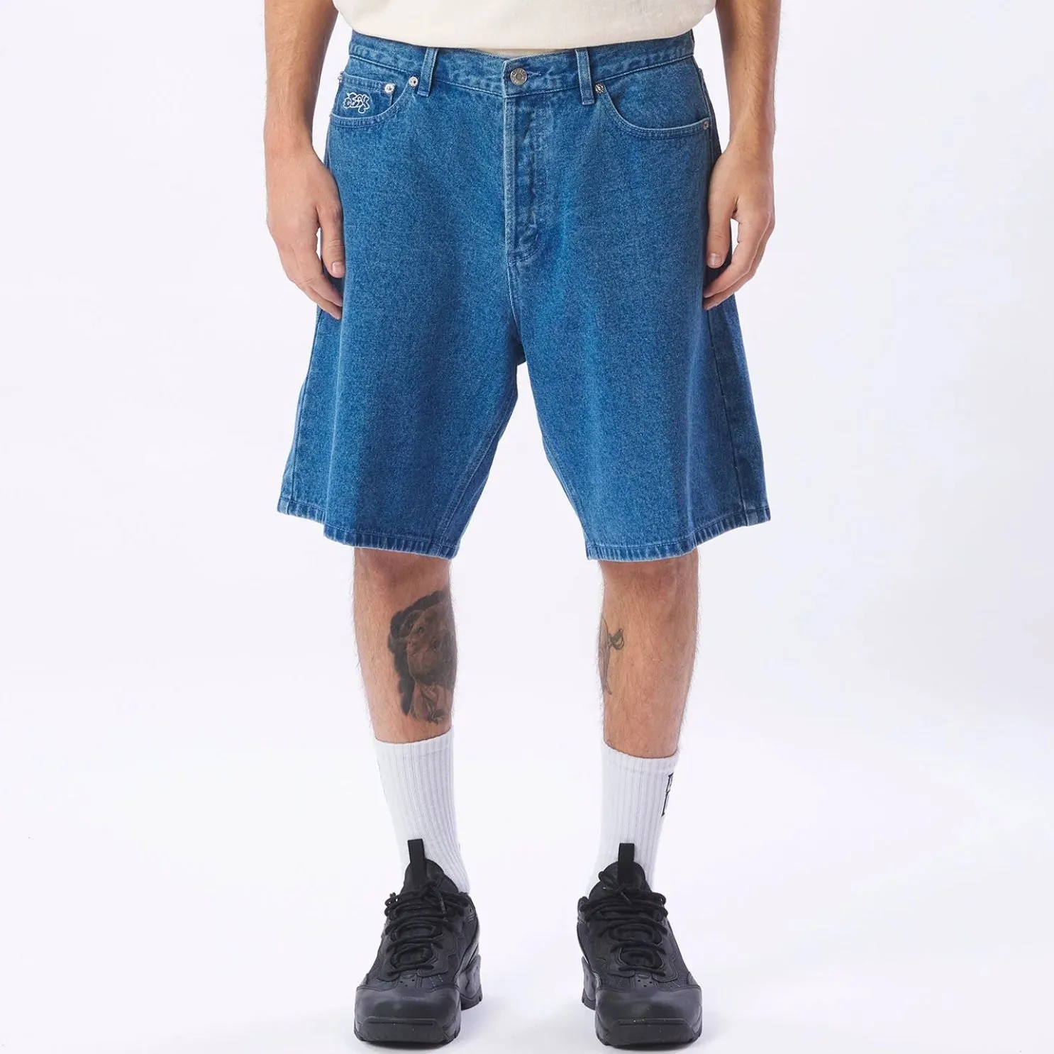 Bigwig Baggy Denim Short Light Indigo