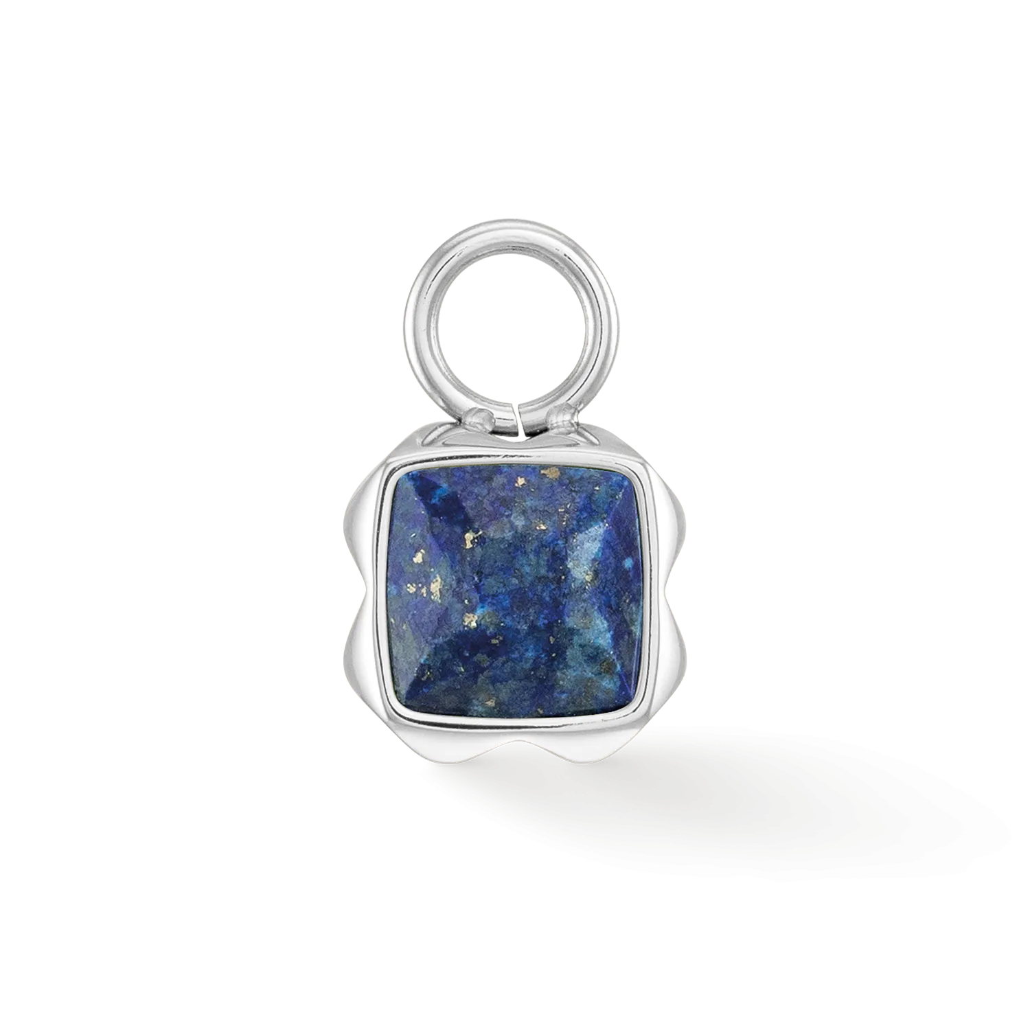 Birthstone September Charm Lapis Lazuli Silver