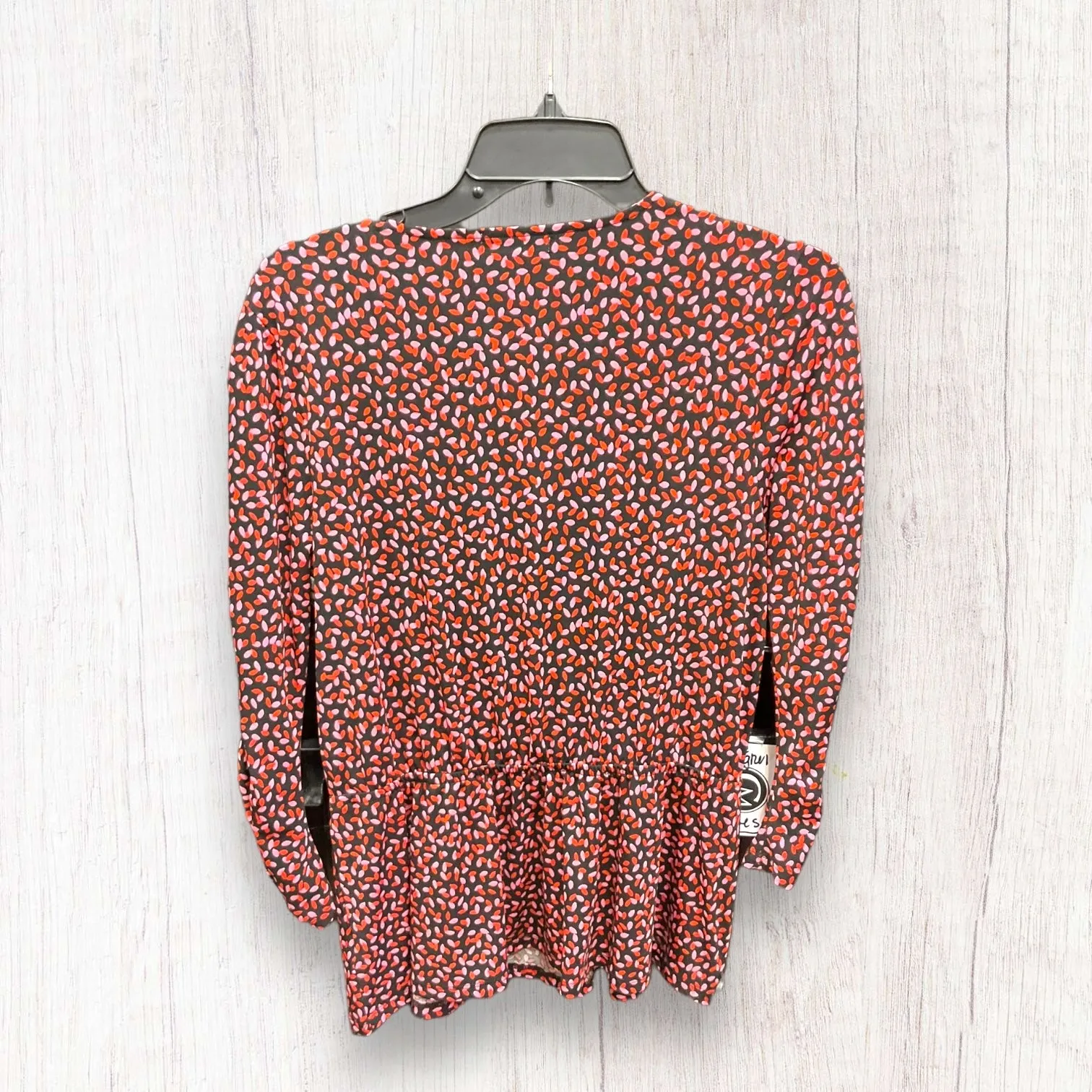 Black & Red Top Long Sleeve Ophelia Roe, Size S