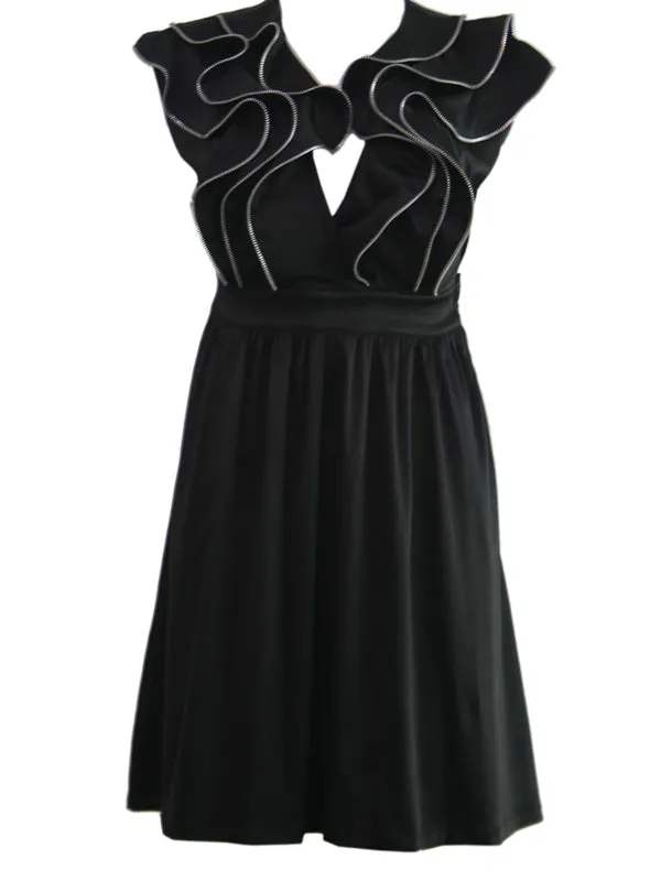 Black Ruffles Dress