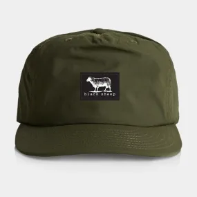 Black Sheep Nylon "Surf Cap" Snapback Hat - Army Green