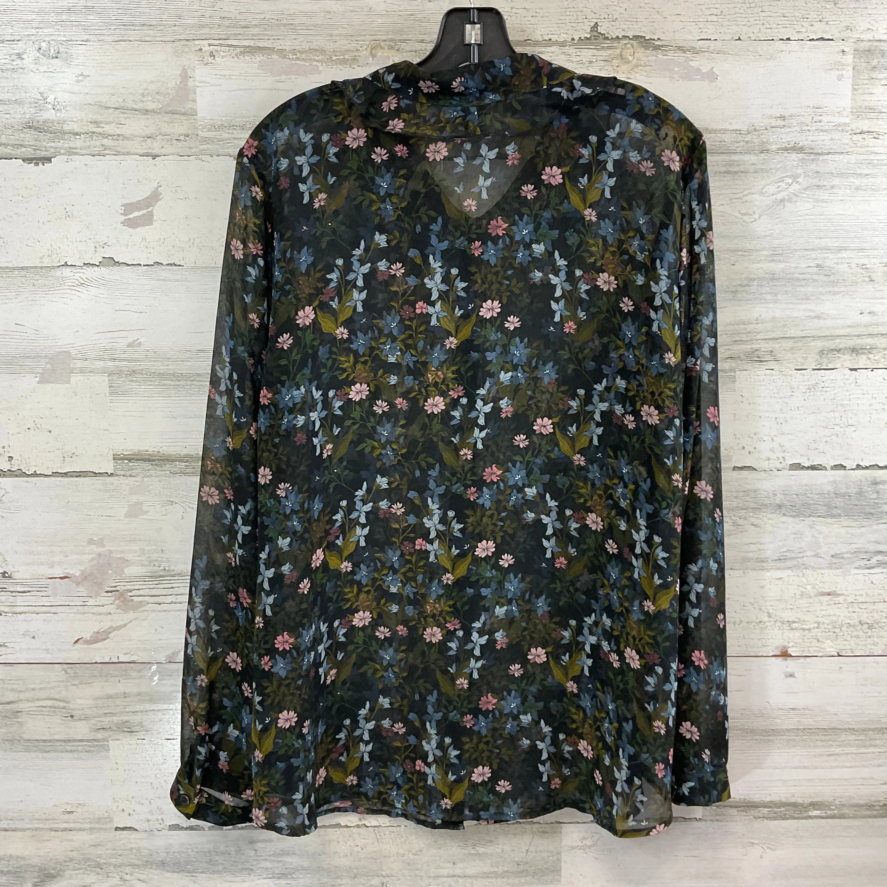 Blouse Long Sleeve By Cabi In Black, Size: Xl