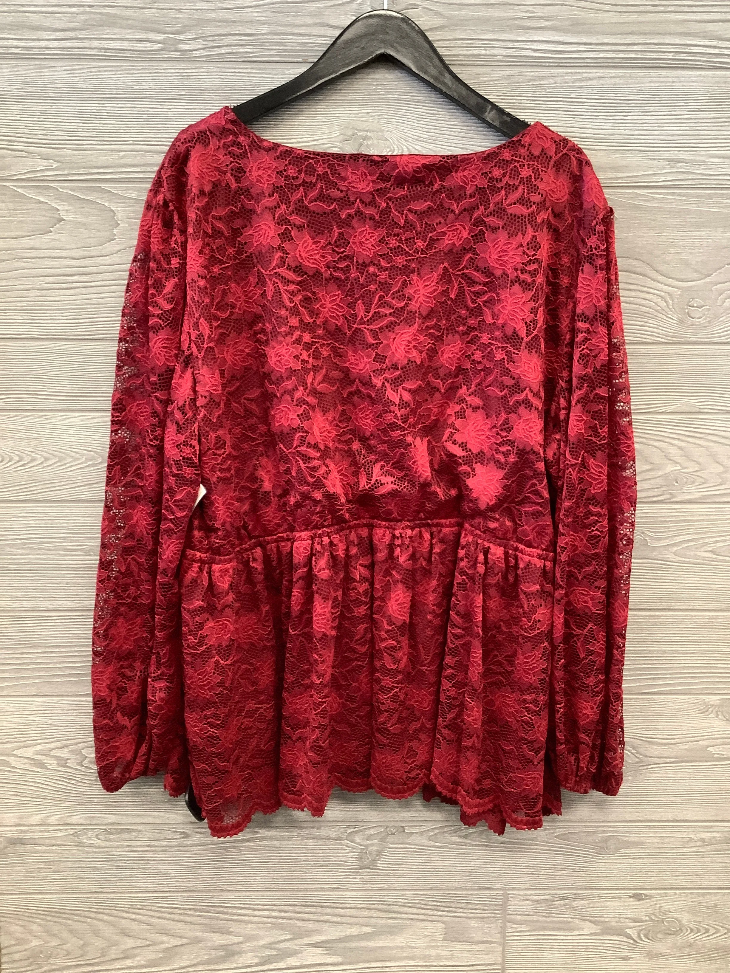 Blouse Long Sleeve By Maurices  Size: 3x