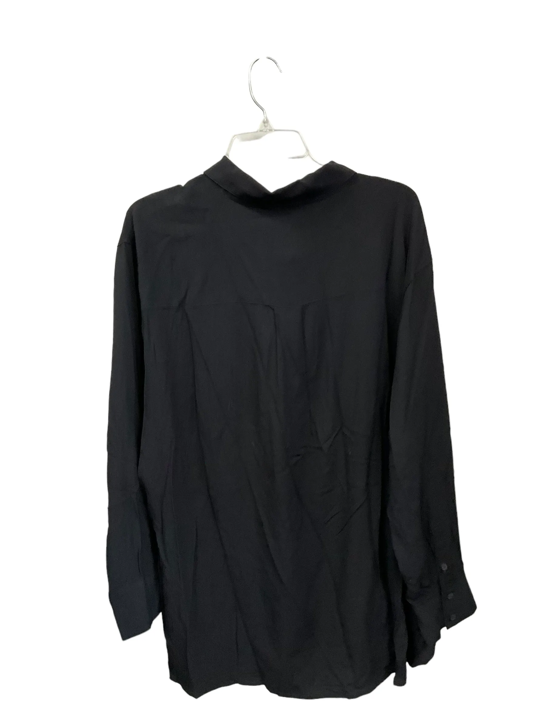 Blouse Long Sleeve By Torrid In Black, Size: 2x