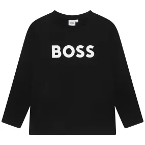 Boss T-Shirt L/S Logo Black