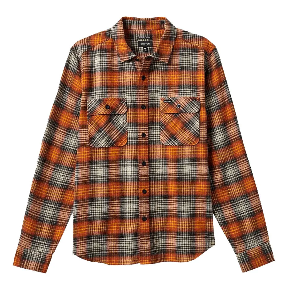 BOWERY LIGHTWEIGHT ULTRA FLANNEL TERRACOTTA BLACK