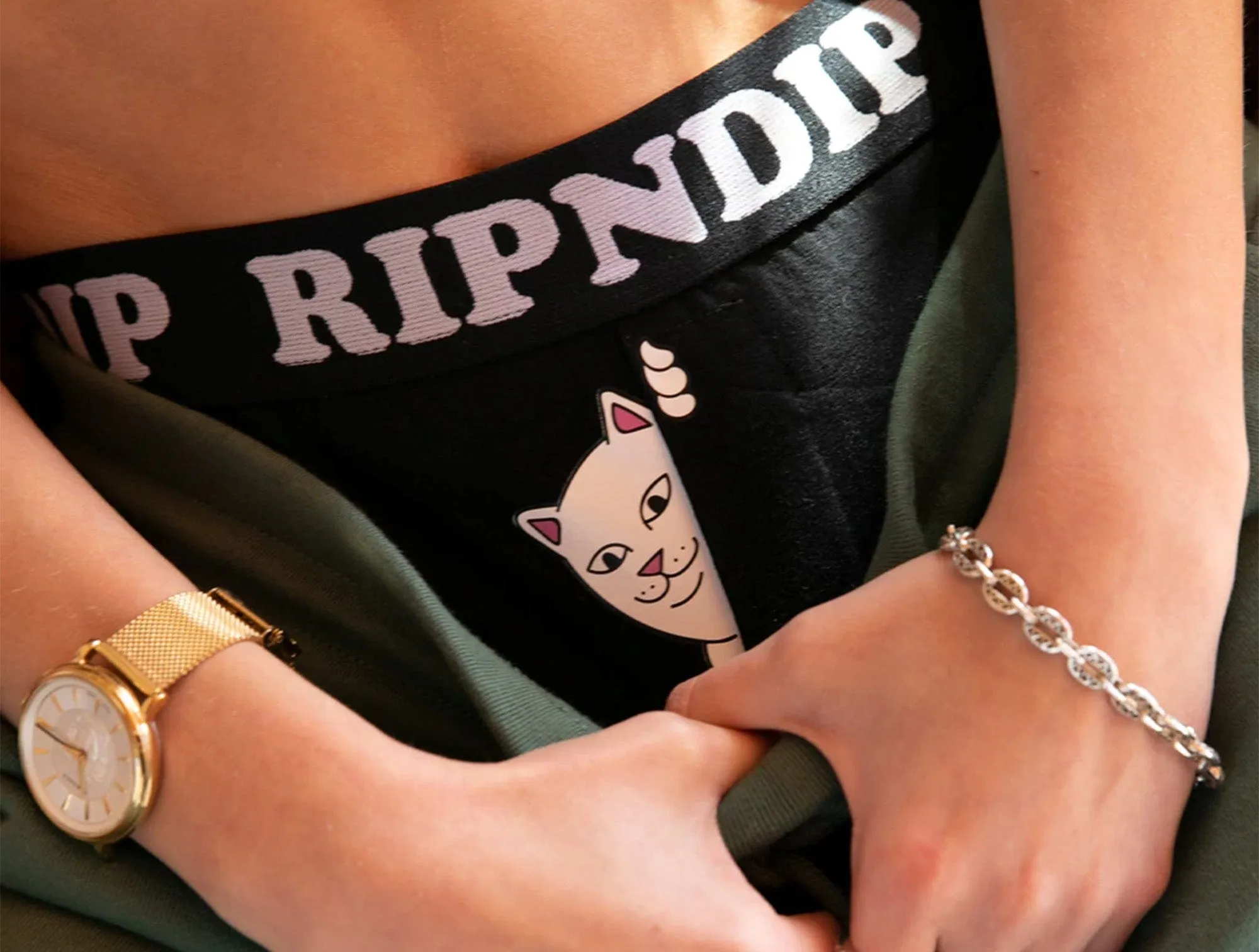 Boxer Ripndip Boxer Peek A Nermal Hombre Negro