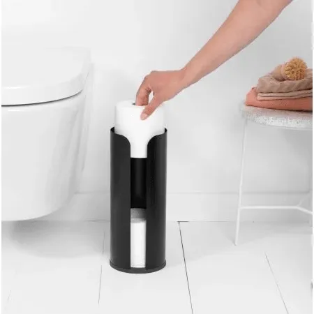 Brabantia Toilet Accessory Set of 3 - Matt Black | 280603