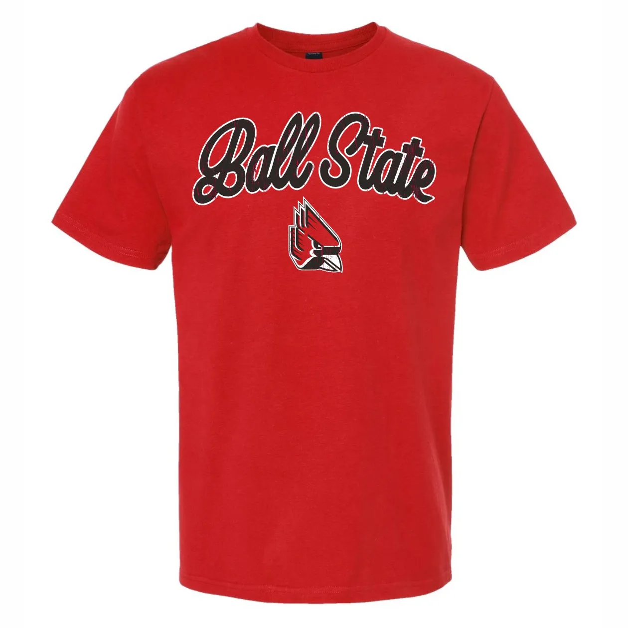 BSU Cardinals Script Cardinal Head T-Shirt