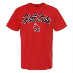 BSU Cardinals Script Cardinal Head T-Shirt