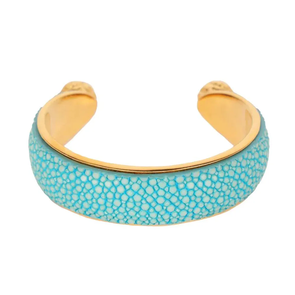 BuDhaGirl Turquoise Jolene Stingray Cuff