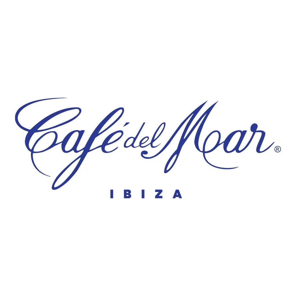 Café del Mar Ibiza Small Blue Logo Women's Iconic Fitted T-Shirt