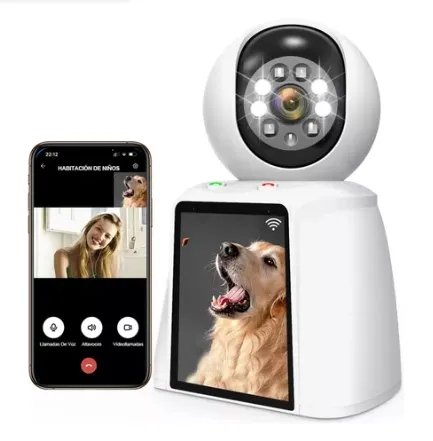 CAMARA DE SEGURIDAD 360 WI-FI C0N PANTALLA