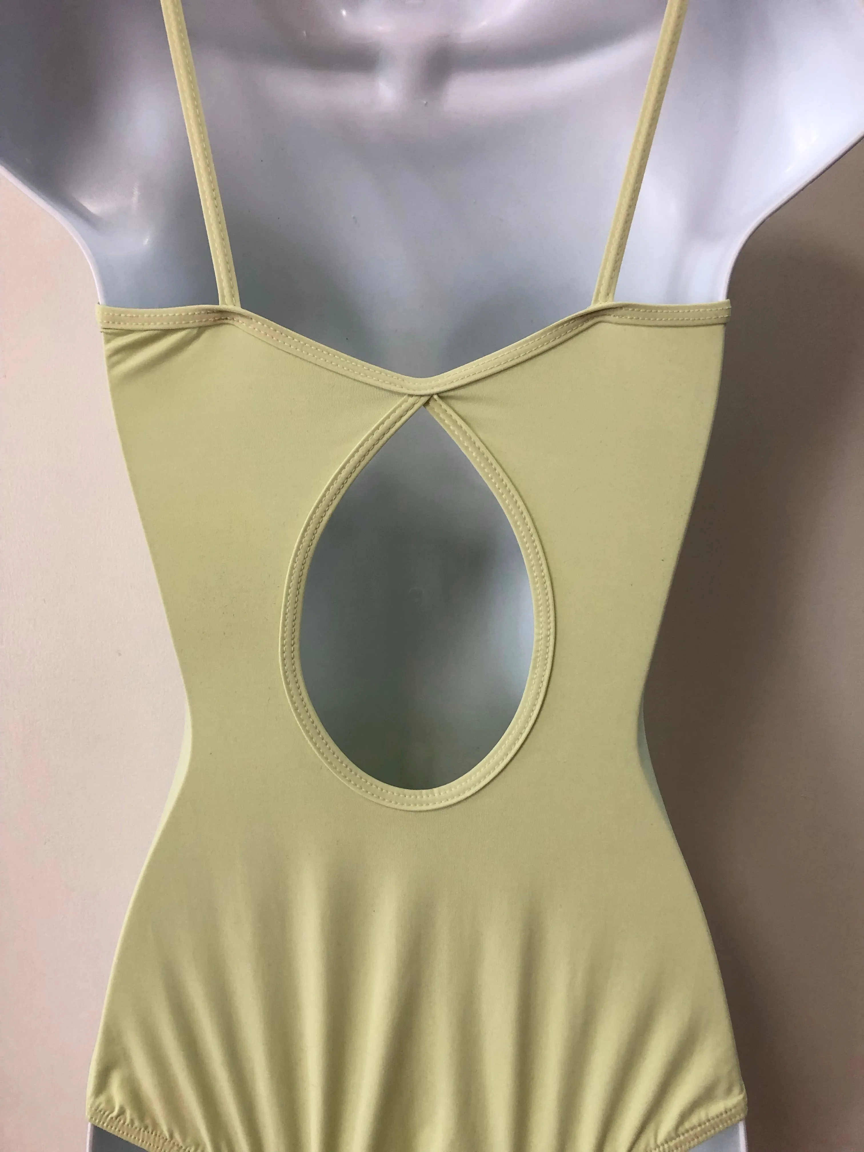 Camisole Sweetheart Neck Leotard Adult Medium - Celery Green P335