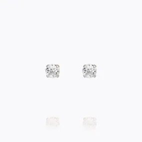 Caroline Svedbom Mini Stud Earrings Rhodium