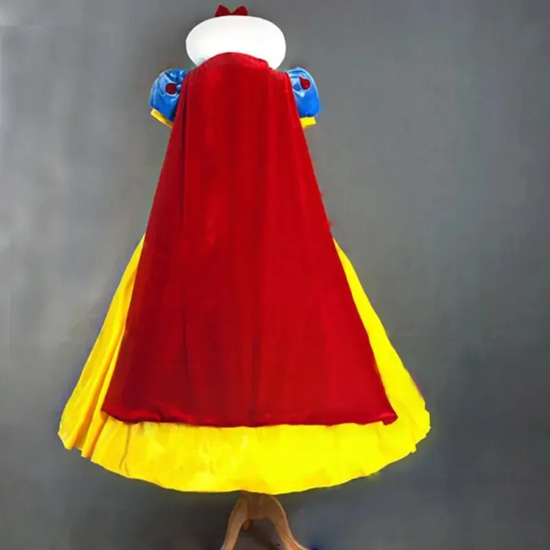 Cartoon Princess Snow White Adult Plus Size Women Cosplay Halloween Costume