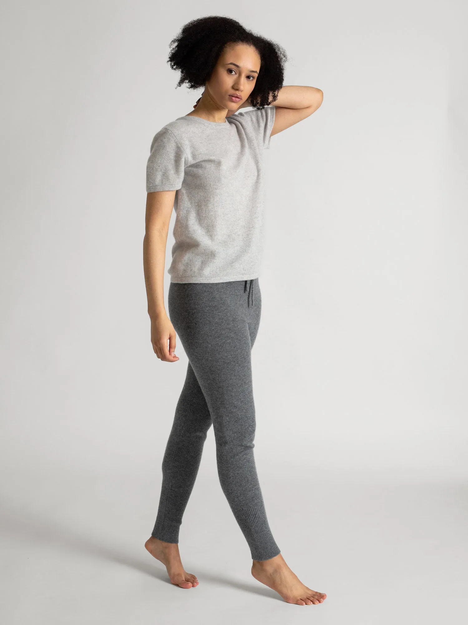 Cashmere T-shirt "Fresh" - light grey