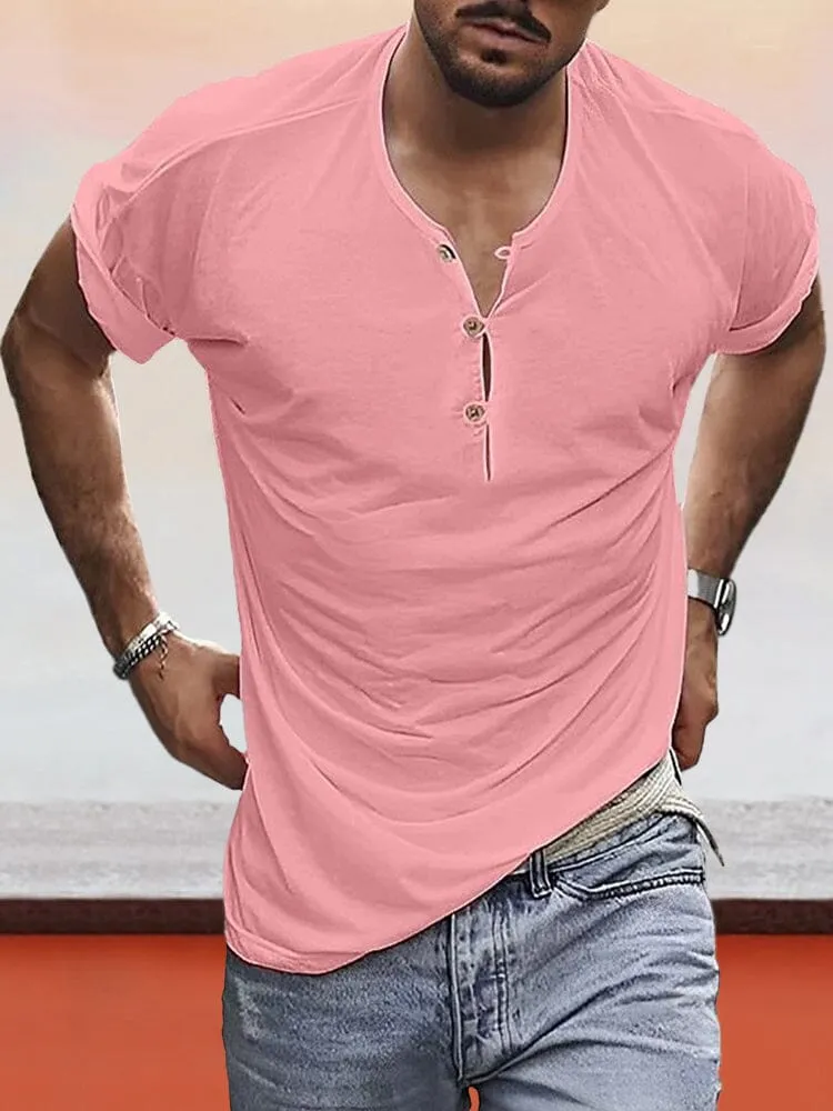 Casual Soft Solid T-shirt