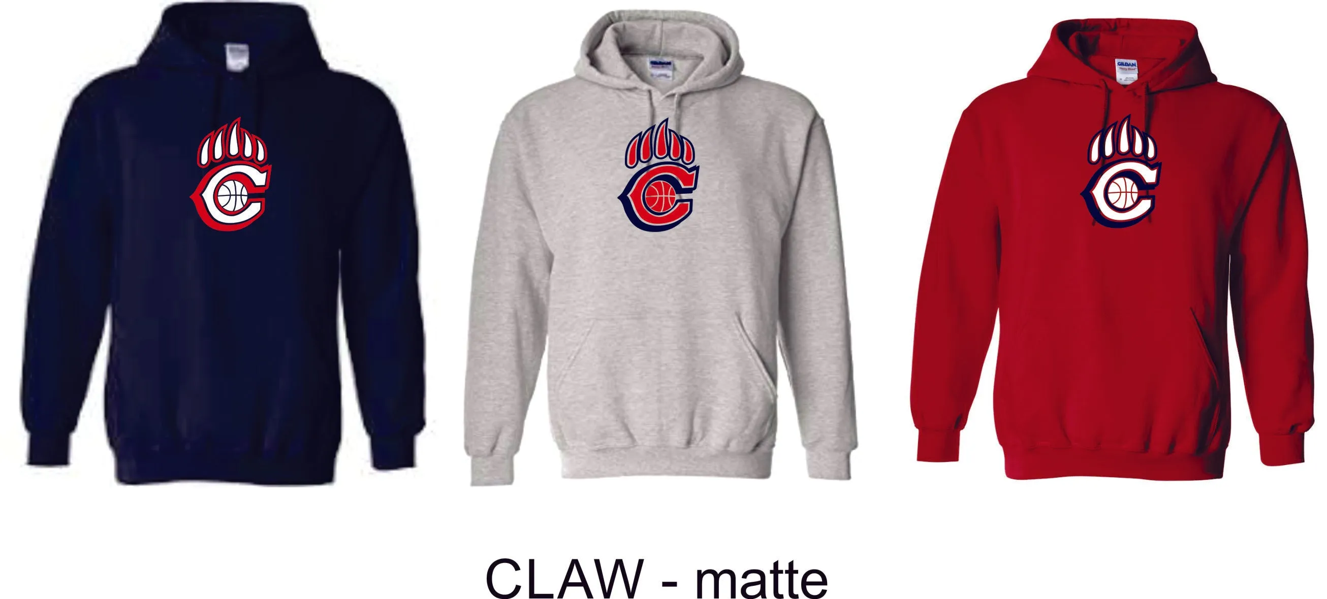 Chap Basketball Hooded Sweatshirt- 4 Designs- Matte and Glitter