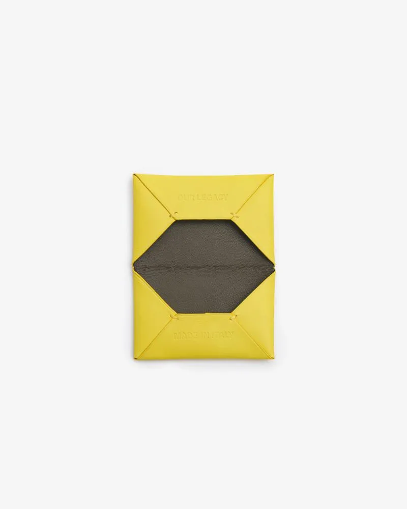 Chorus Bi-Fold Card Holder in Yellow