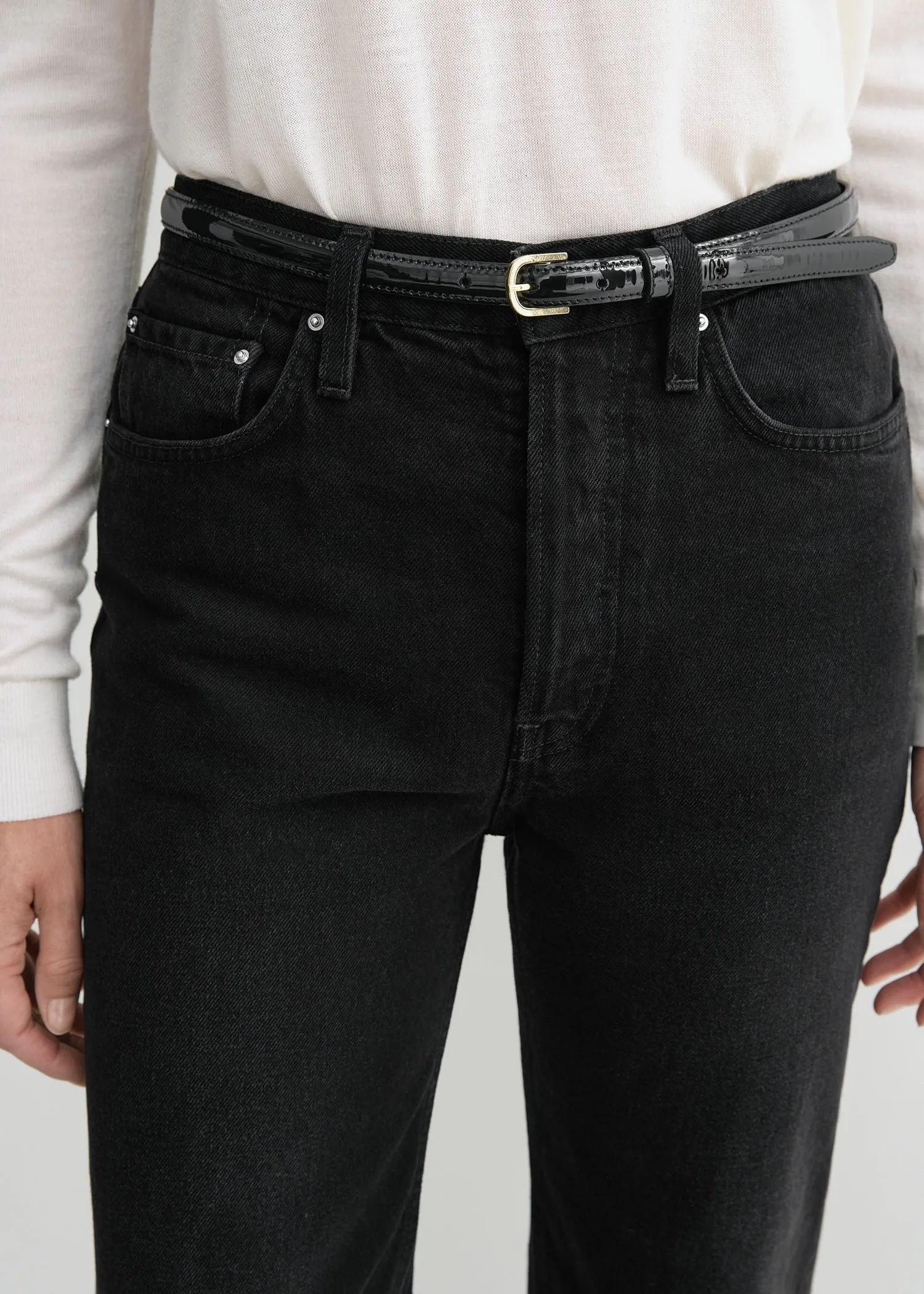 Classic cut denim black