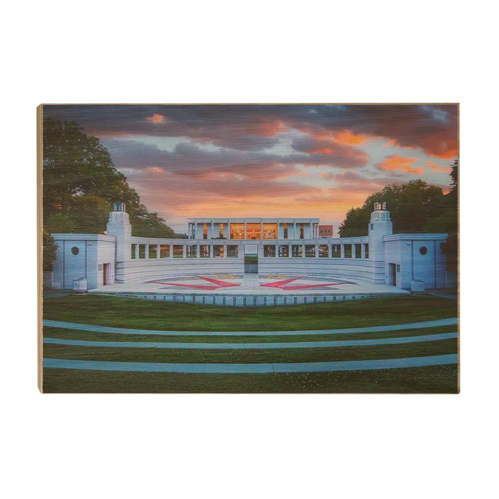 Clemson Tigers - Overlooking Cooper Library Sunset