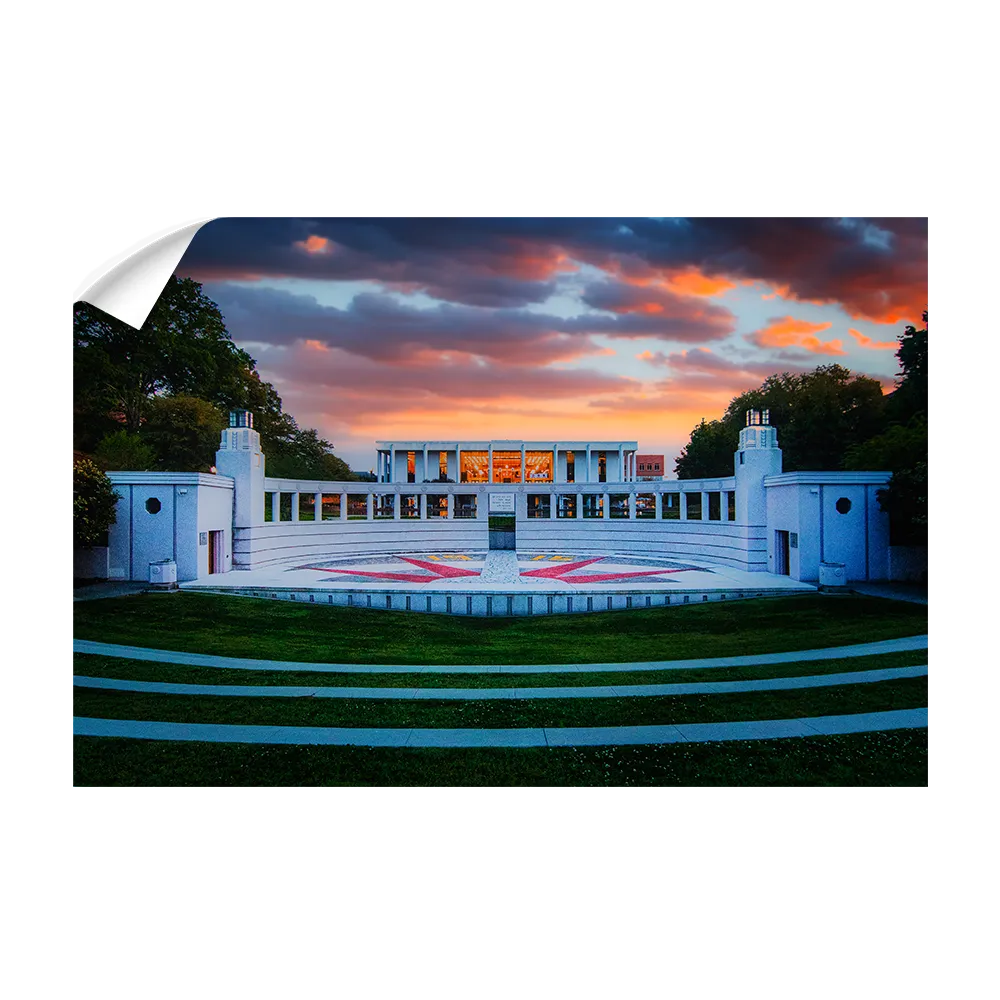 Clemson Tigers - Overlooking Cooper Library Sunset