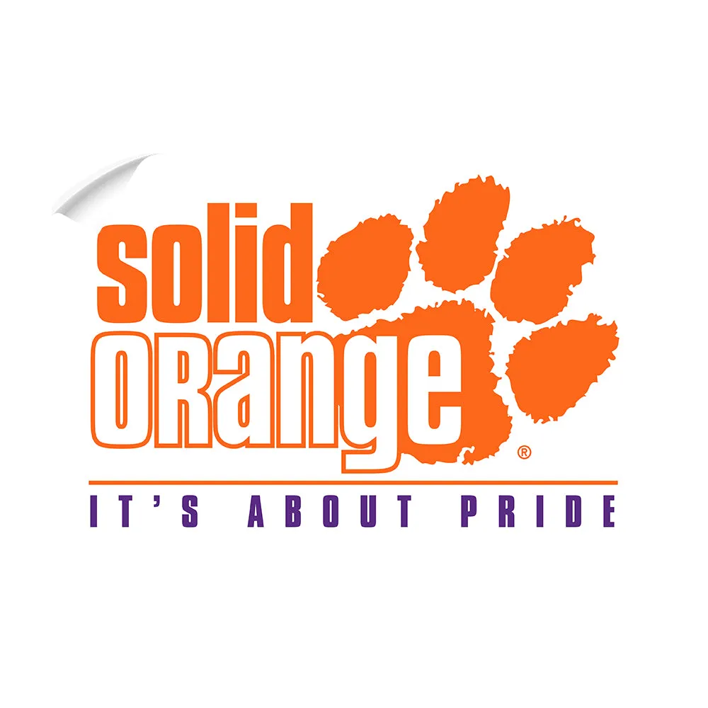 Clemson Tigers - Solid Orange It's About Pride