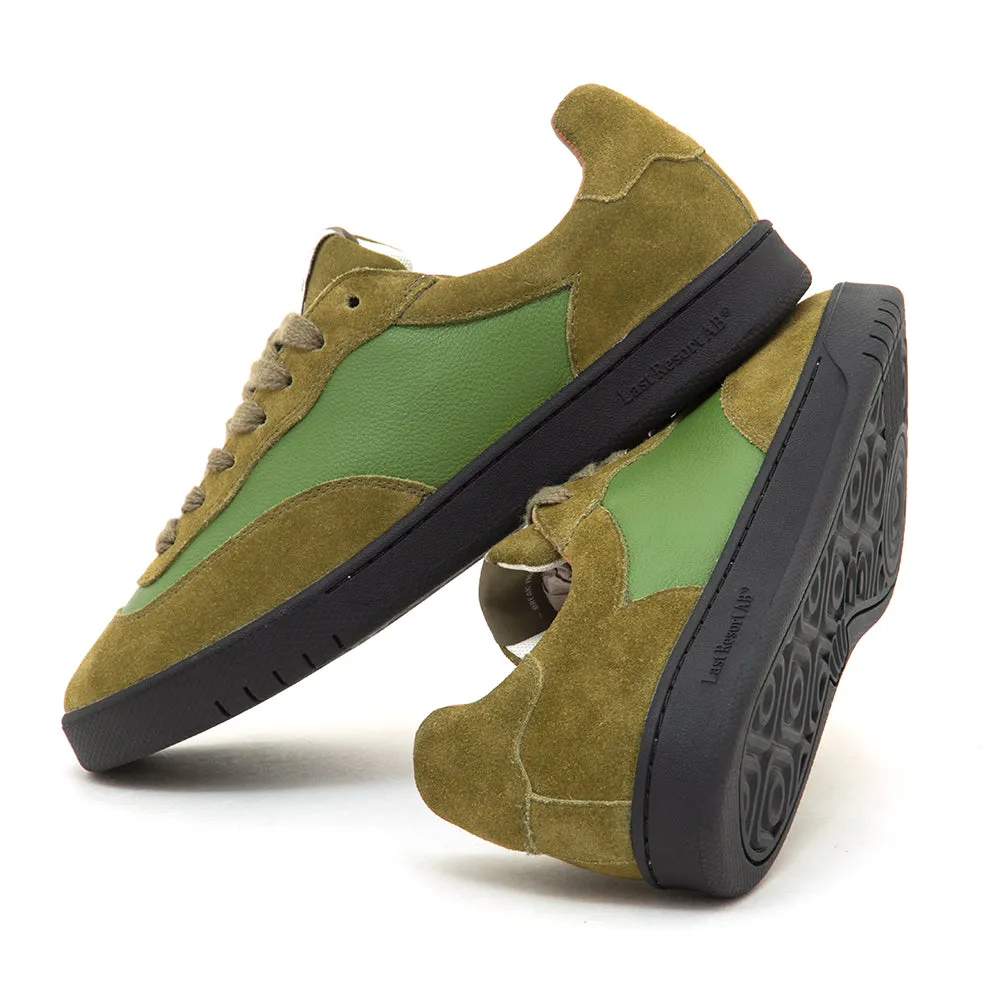 CM001 - Leather / Suede Lo (Cedar Green / Black) (S )