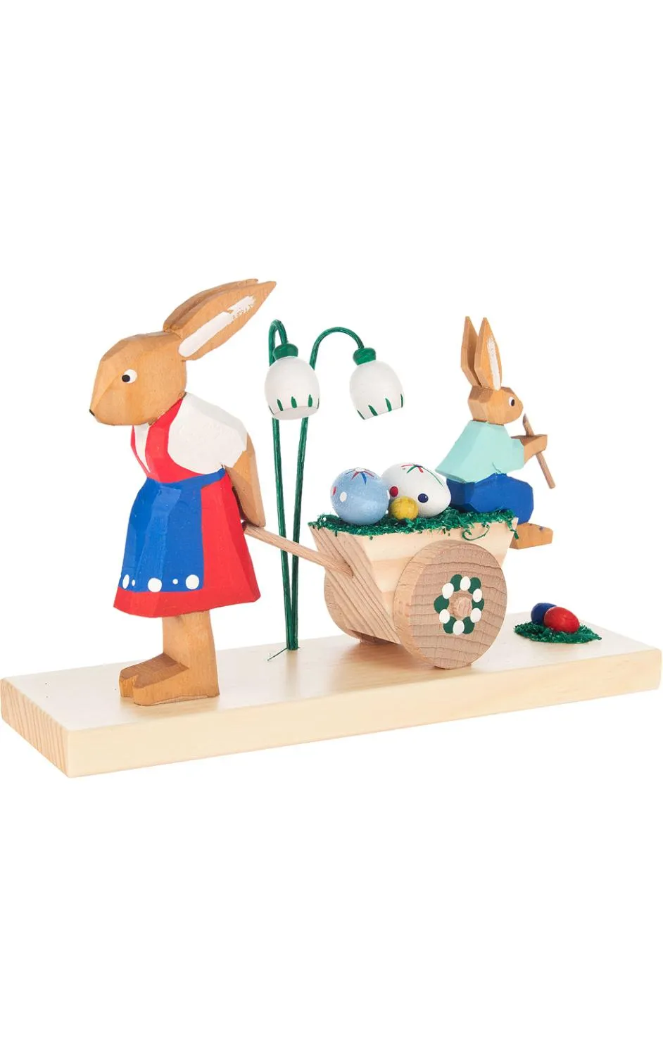 Collectible Dregeno Easter Figures - Rabbit Mother and Son