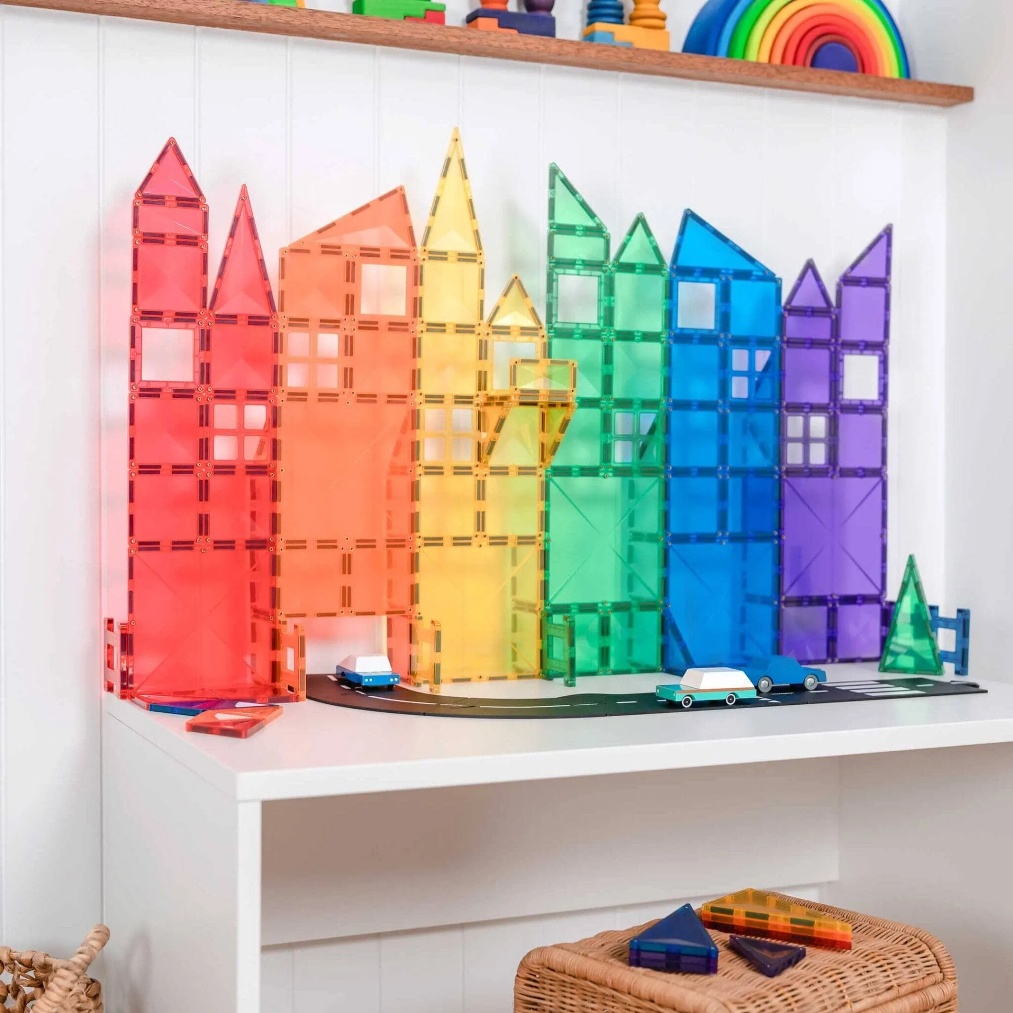 Connetix Tiles - 102 Piece Creative Pack - Rainbow