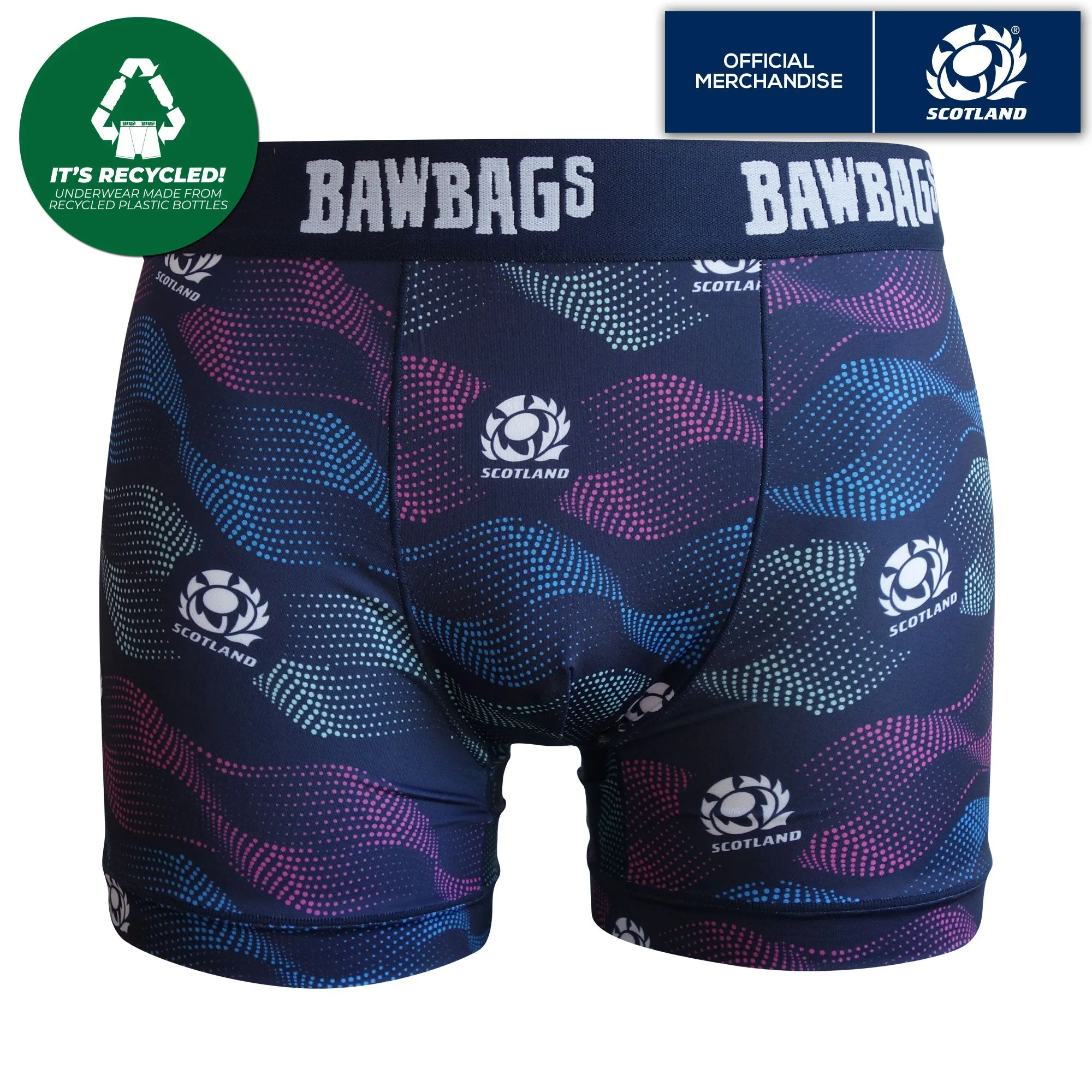 Cool De Sacs Scotland Rugby Dots Technical Boxer Shorts