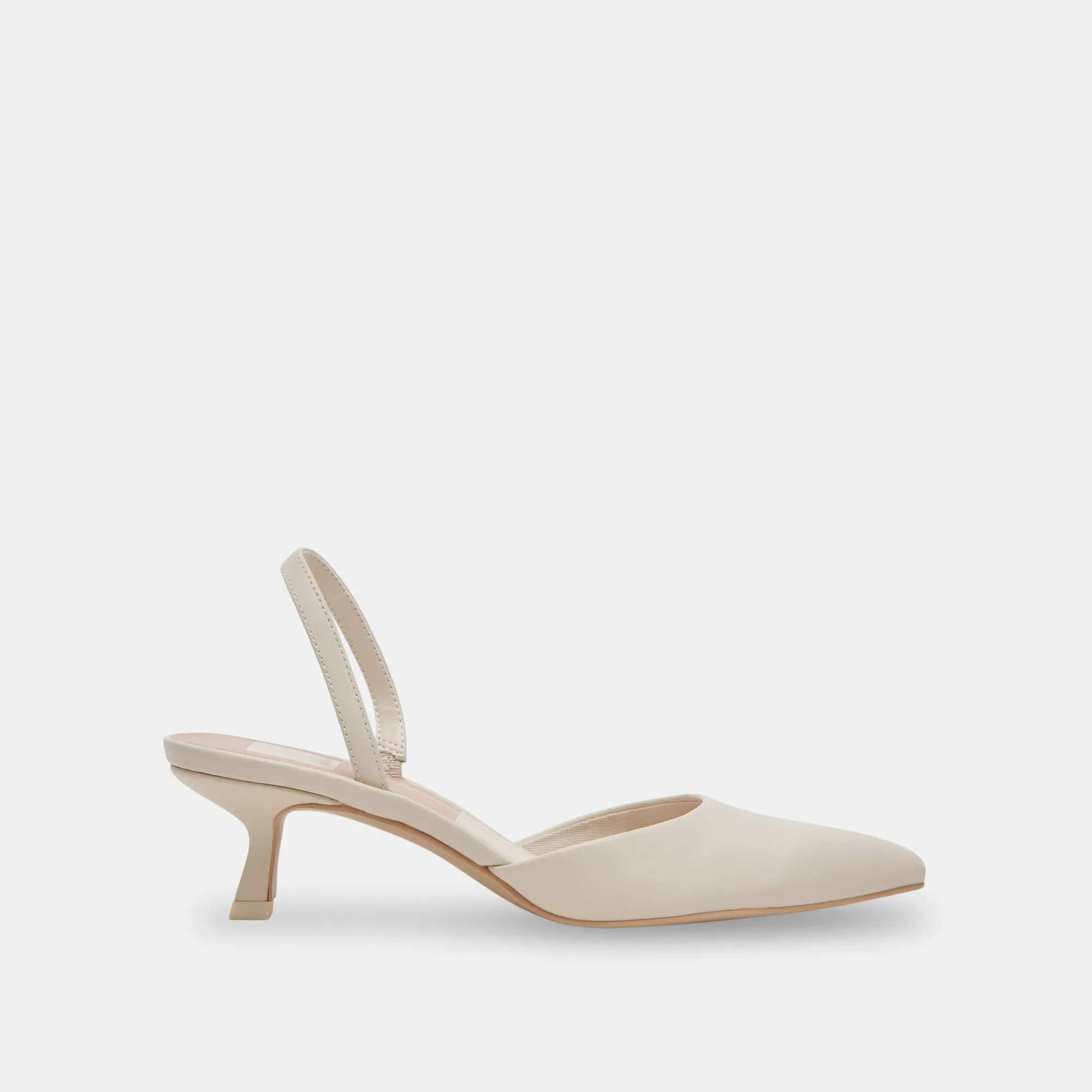 CORSA HEELS IVORY LEATHER