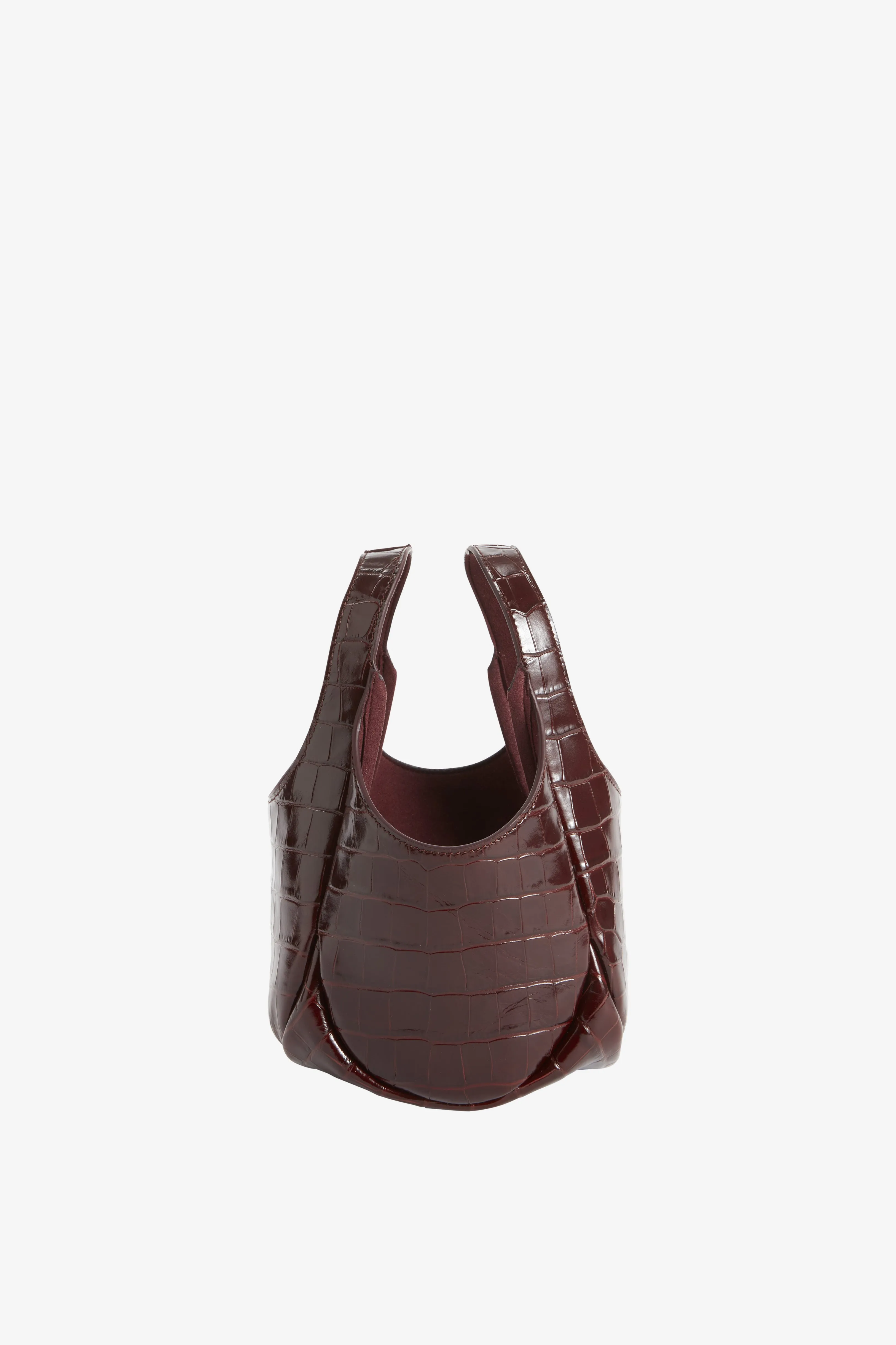 Croco Mini Bucket Swipe Bag