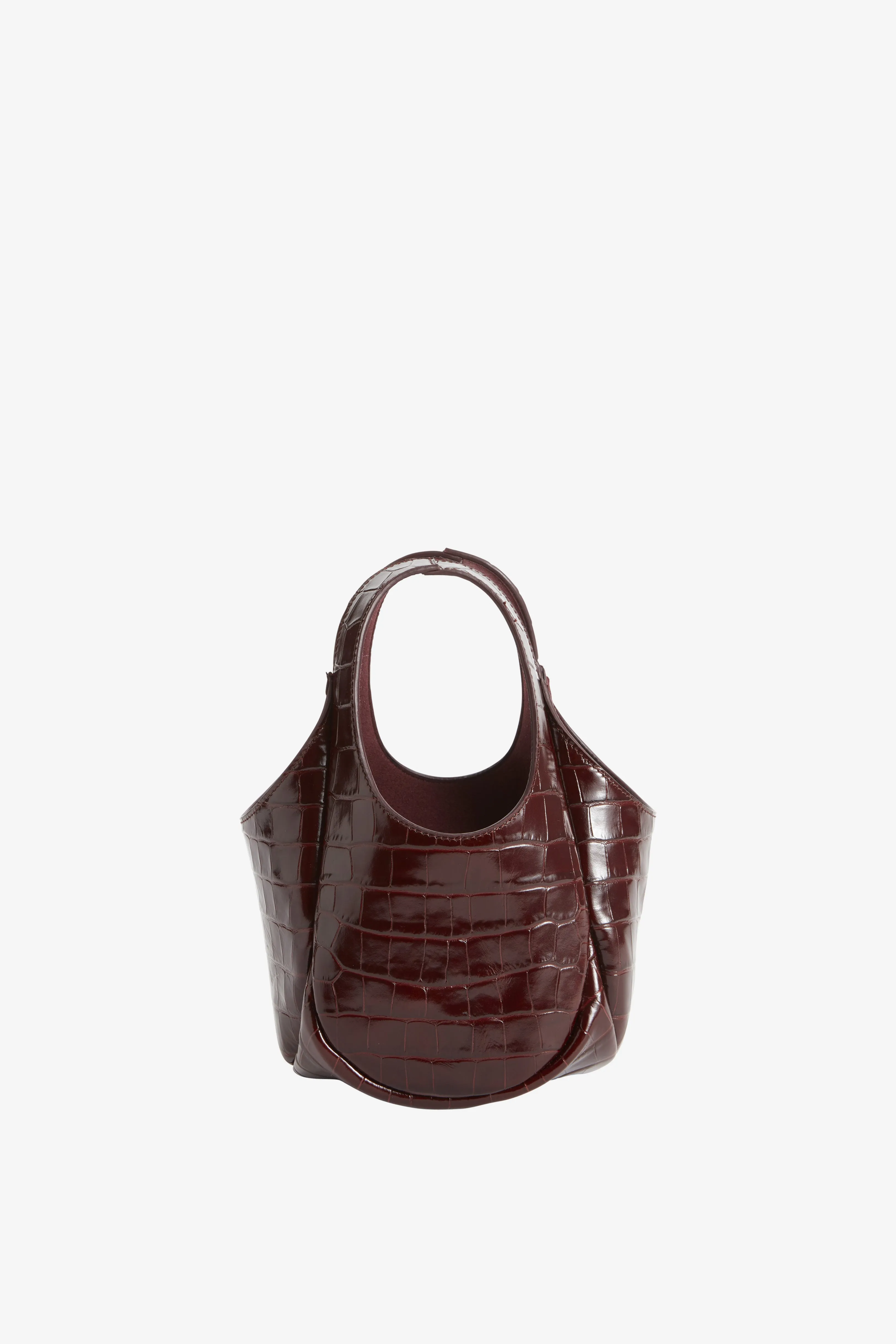 Croco Mini Bucket Swipe Bag