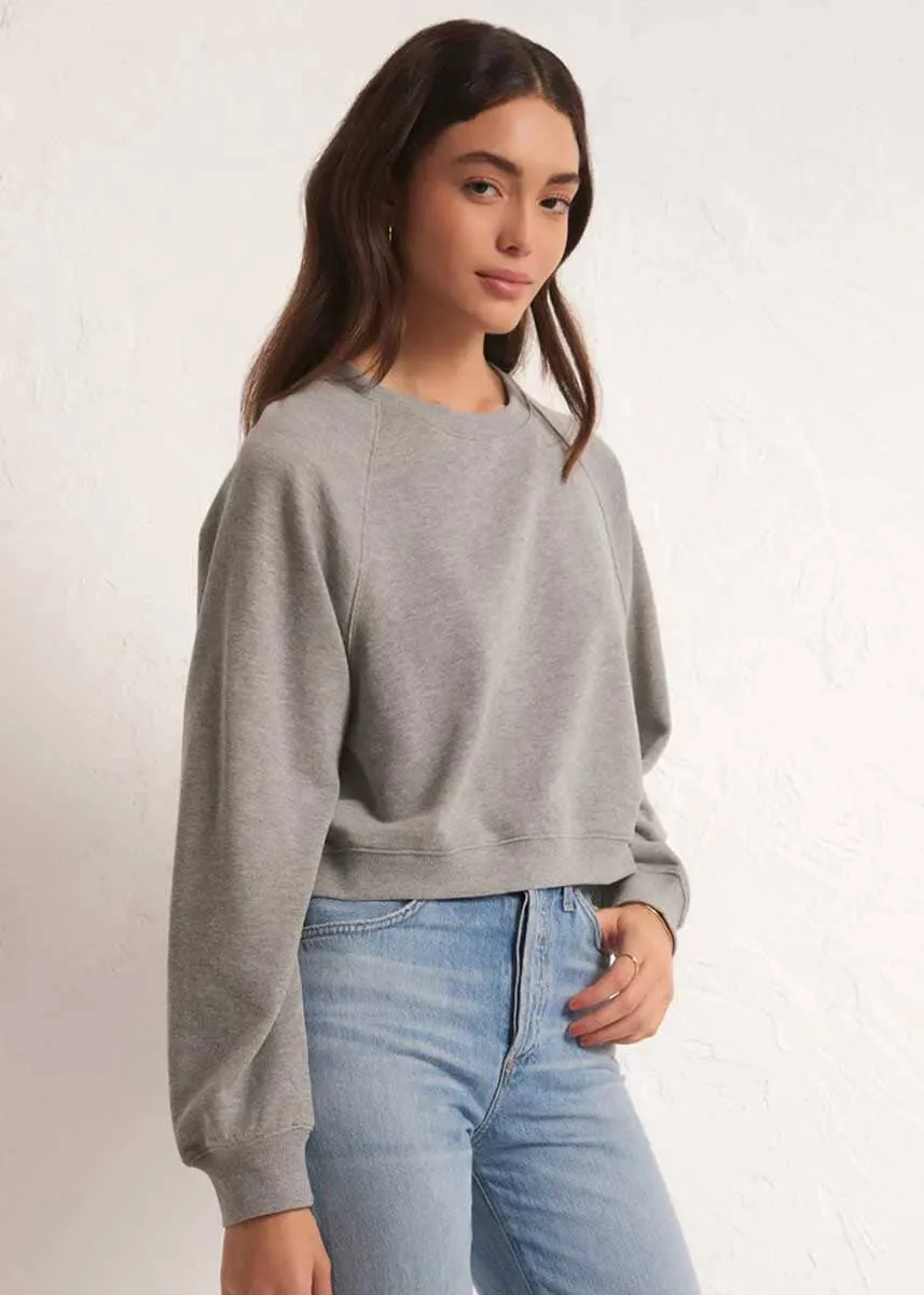 Crop Out Sweatshirt - Classic Heather Grey