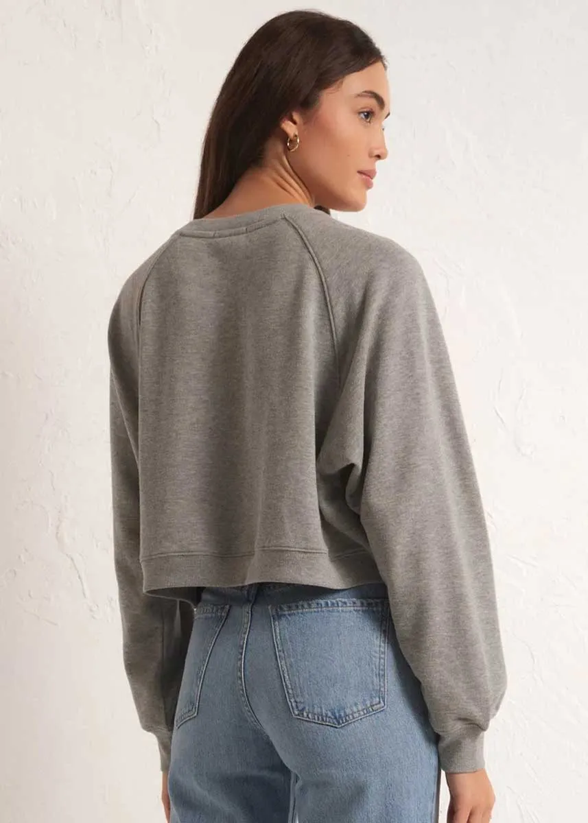 Crop Out Sweatshirt - Classic Heather Grey