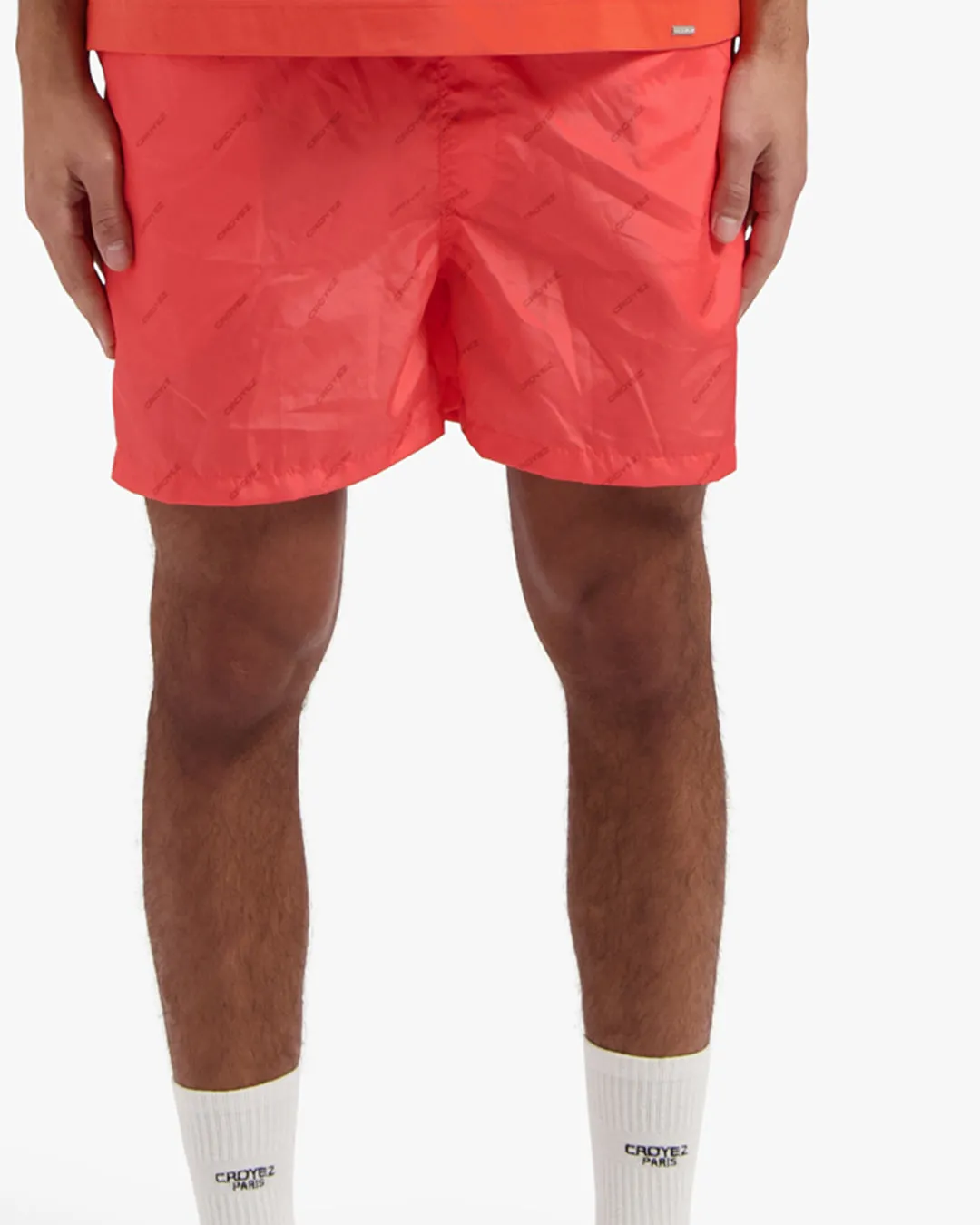 CROYEZ ALLOVER SWIM SHORTS - CORAL