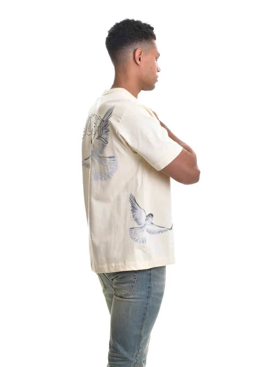 DCPL 'Two Doves' T-Shirt(Butter Milk)