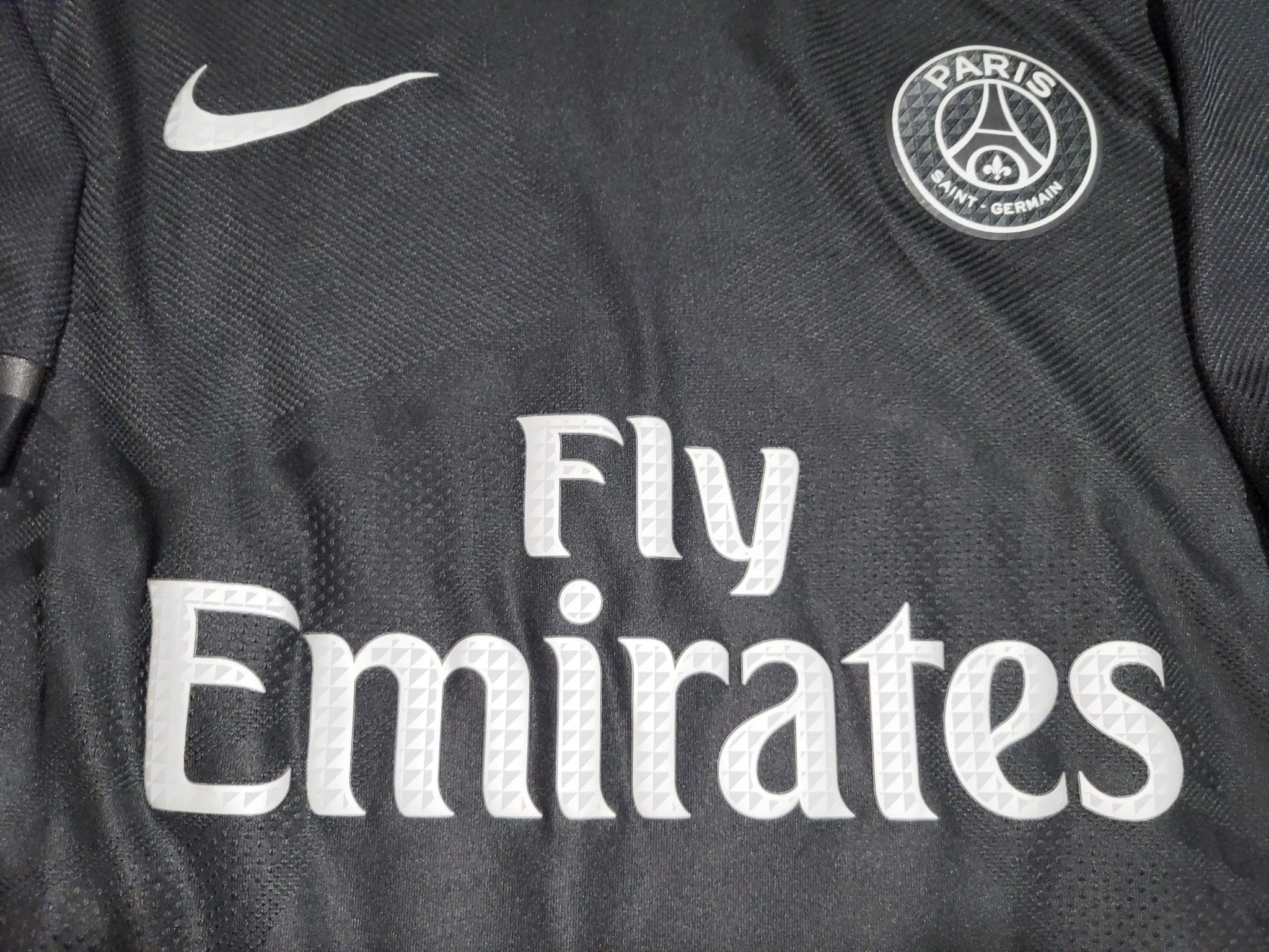 Di Maria PSG Paris Saint Germain UEFA PLAYER ISSUE 2015 2016 Third Jersey Shirt Maillot L SKU# 658899-011