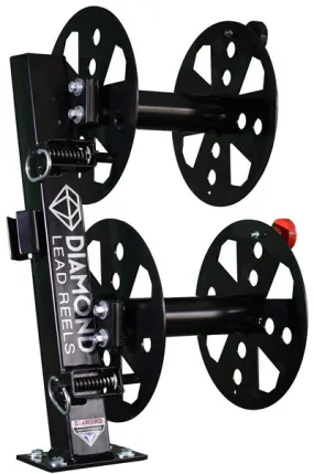 Diamond Welding Lead Reel - 10 Inch Fixed Base Double FBD10BLK